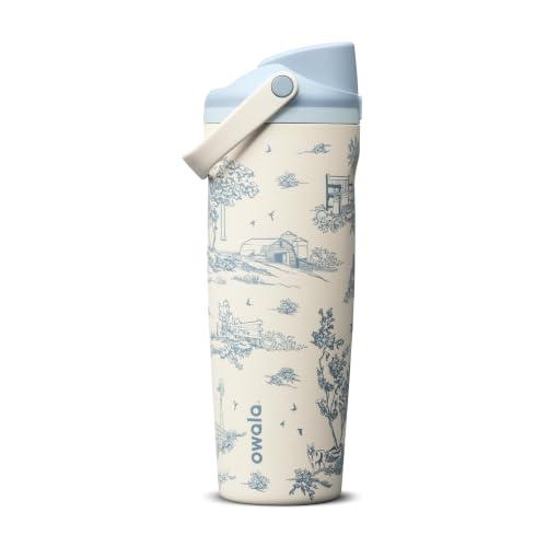 Insulated Stainless Steel Water Bottle with 2-in-1 Spout - 30 oz