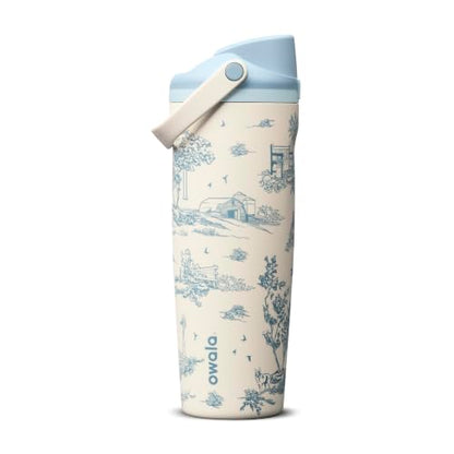 Insulated Stainless Steel Water Bottle with 2-in-1 Spout - 30 oz