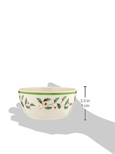 Lenox Holiday Christmas Melamine Bowls Set of 4 - All-Purpose Salad Bowl Holiday Gift