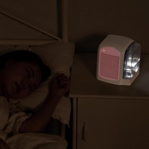 Pink Water-Cooled Personal Mini Air Cooler for Home Office - Portable, Humidifier & Purifier