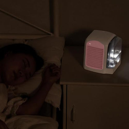 Pink Water-Cooled Personal Mini Air Cooler for Home Office - Portable, Humidifier & Purifier