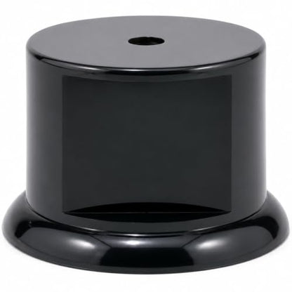 Small Black Gloss Display Pedestal Stand for Trophies Figurines Crafts