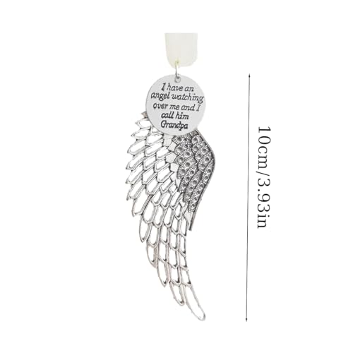 Memorial Angel Wing Ornament for Loss of Loved One - Mom / Single Wing
