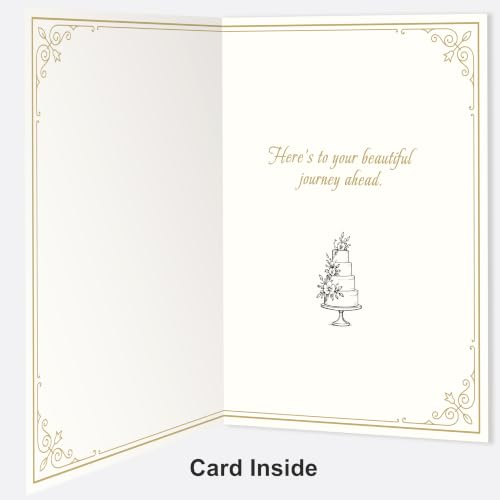 Wedding Card for Bride & Groom - Engagement Gift with Envelope - Variation Card 356