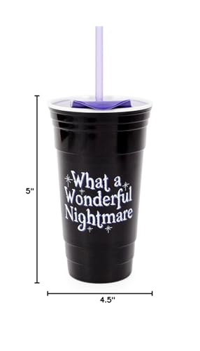Nightmare Before Christmas 32oz Plastic Tumbler with Lid & Straw - Jack Skellington