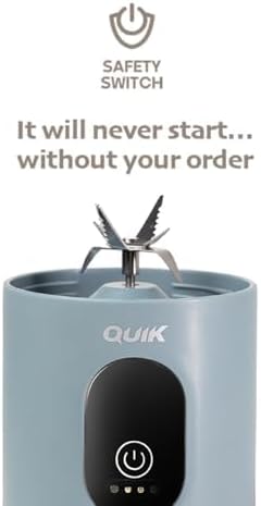 Skiennix Portable Blender - Cordless 24oz Personal Blender for Shakes & Smoothies | BPA-Free, Ice Crush, Waterproof, Black