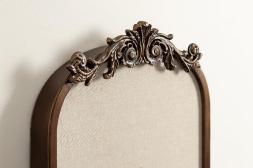 Kate and Laurel Arendahl Vintage Arch Pinboard - 25 x 13 Inch Bronze Frame