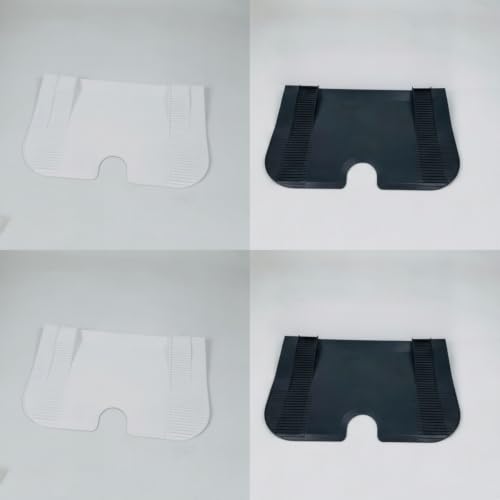Semicircular Dock Ramp Plate for Automated Vacuum, Traction Sections, Molded, Black