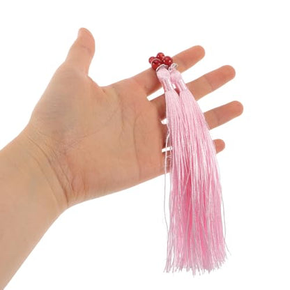 Pink Taichi Sword Tassel Ornament for Rearview Mirror - Martial Arts Decor