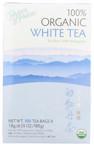 Prince of Peace Organic White Tea 100 Count (Pack of 2)