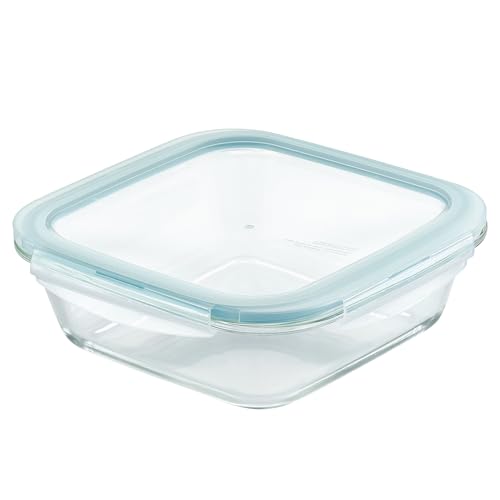 LocknLock Purely Better Glass Square Baker/Food Storage Container with Lid, 8 Inch x 8 Inch, Clear