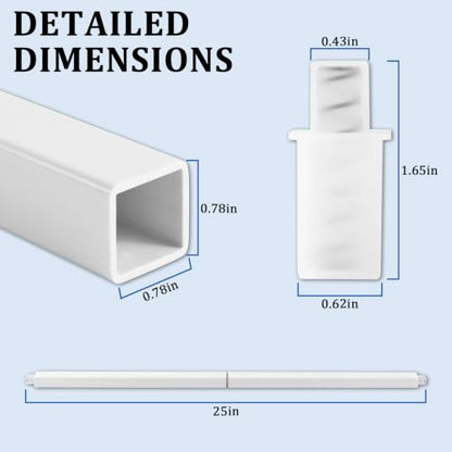 24 Inch Adjustable Towel Bar Replacement Rod for Bathroom