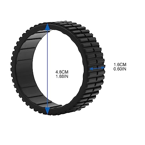 Rubber Wheel Tire Covers for Caster Replacement Floor Protectors - Compatible with 380 380T 320 Mint5200