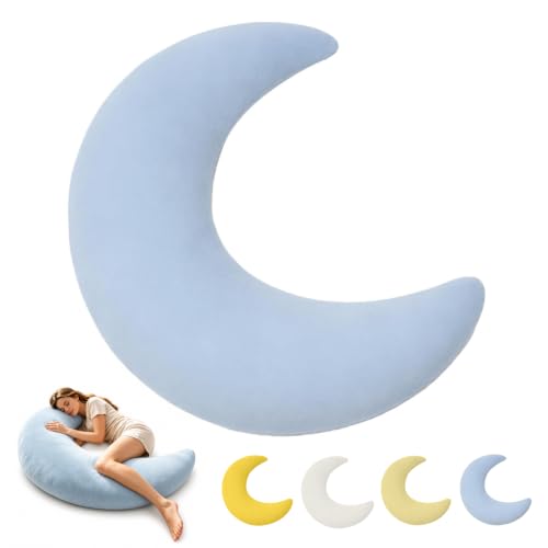 Blue Moon Sleep Moon Spoon Body Pillow for Side Sleepers - Adjustable Full Body Support