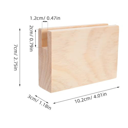 Wooden Furniture Risers 4 Pack - 5cm Lift Blocks for Tables & Sofas