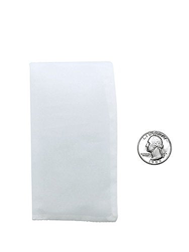 90 Micron | Premium Nylon Tea Filter Bags | 3" x 6" | 25 Pack