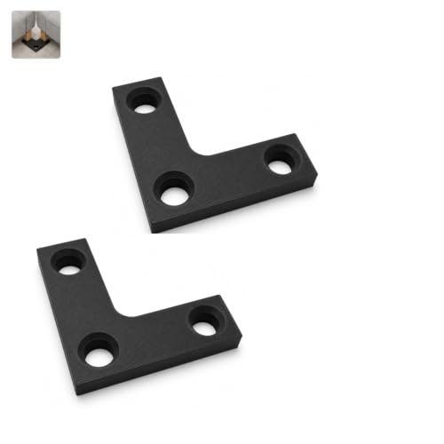 Black 3-Hole L Shoe Connector Set for Lovesac Sactionals - 2 Pack