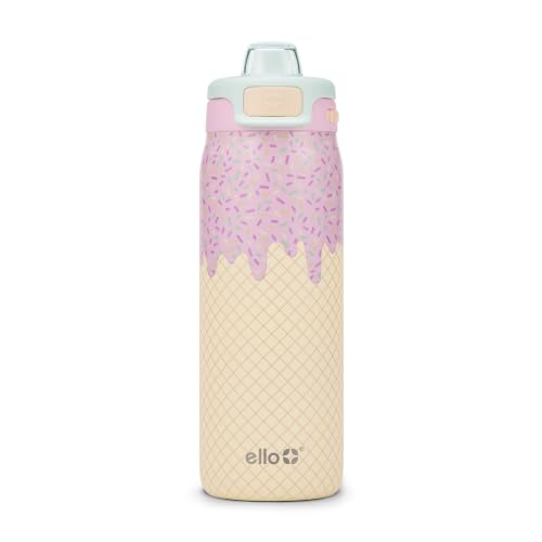 Kids Stainless Steel Water Bottle 18oz with Pop & Fill Lid - A La Mode