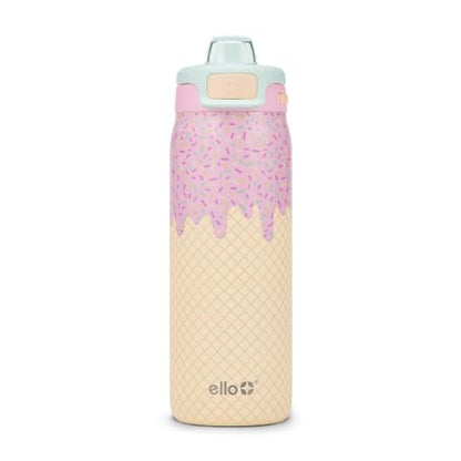 Kids Stainless Steel Water Bottle 18oz with Pop & Fill Lid - A La Mode