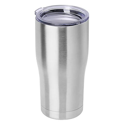 20oz Stainless Steel Tumbler with Lid - Double Wall Insulated Travel Mug - Pack of 1