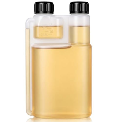 Plastic Flask with Built-In Shot Glass 13.5 oz Camping Travel Liquor Bottle