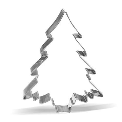 Christmas Tree Cookie Cutter Stainless Steel 4.7 x 3.7 Inch Variation