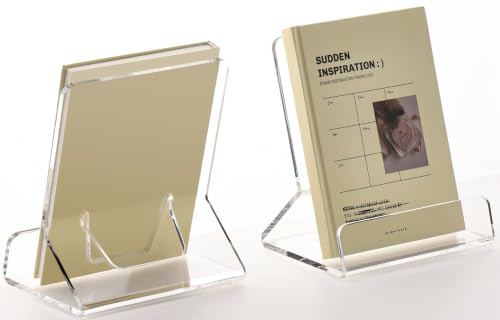 Acrylic Book Stand Display Holder for Books, Tablets, Magazines 6x9 Inch