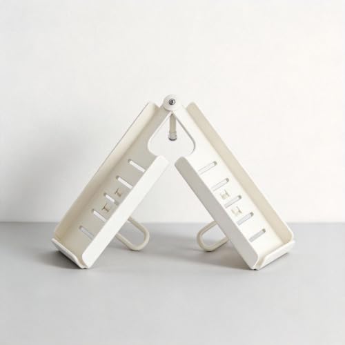 Rotatable Bathroom Sink Organizer Shelf White - Adjustable, No-Drill Drainage