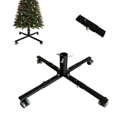 Telescopic Christmas Tree Stand Base for 9FT Artificial Trees - Adjustable & Mobile