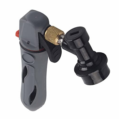 Portable CO2 Keg Charger for 16g Cartridges - Gray, Handheld & Refillable