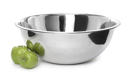 Ybmhome YBM HOME Stainless Steel Mixing Bowl - Premium Polished Mirror Nesting Metal Bowl for Cooking and Serving, Stackable for Convenient Storage-8 Quart, 1176, silver