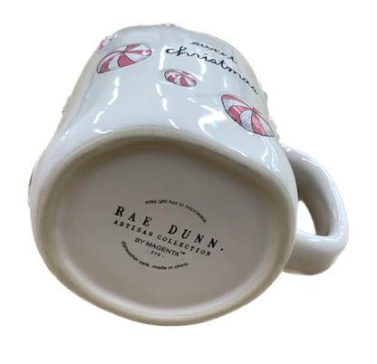 Festive Christmas Pink Peppermint Ceramic Mug - Sweet Christmas Variation