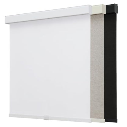Blackout Roller Shades for Indoor Windows - 31 W x 75 H, White, Cordless