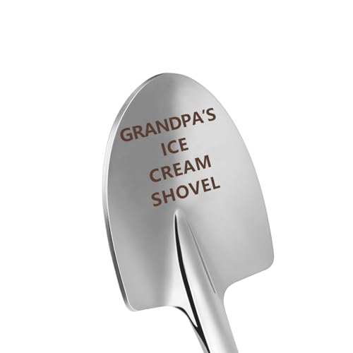 Grandpa Christmas Gift - Engraved Stainless Steel Ice Cream Spoon from Granddaughter - Funny Dad Gift