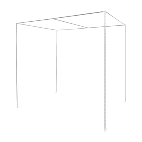 Stainless Steel Bed Canopy Frame for Mosquito Nets and Drapes - 6.56 ft Square