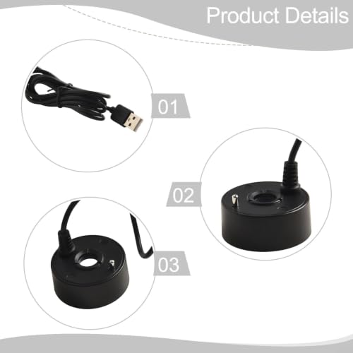 USB Mist Maker Fogger for Fountains, Ponds, Aquariums - Black