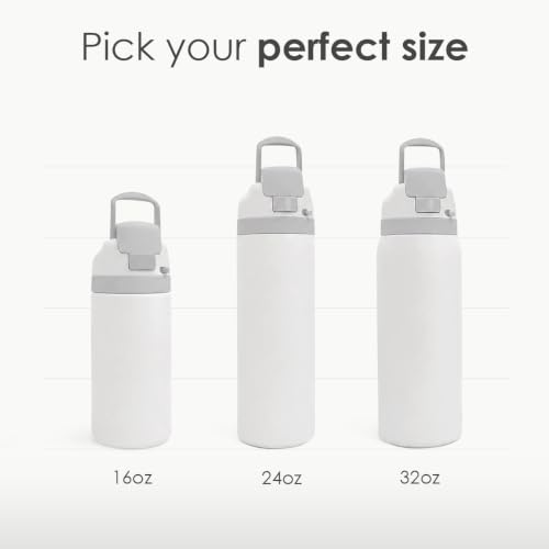 Fall Pumpkin Stainless Steel Water Bottle 32oz with Push-Button Lid - SANDJEST