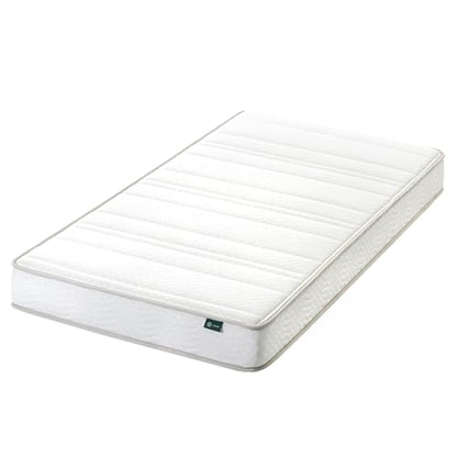 Zinus 6 Inch Foam and Spring Hybrid Mattress [New Version], Twin, Medium Firmness, Durable Support, Certified Safe Foams & Fabric, Mattress in A Box, White