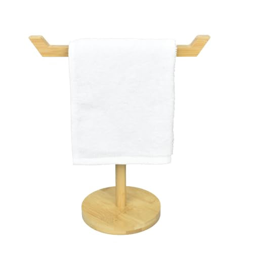 Bamboo & Wooden Hand Towel Holder Stand for Kitchen & Bathroom