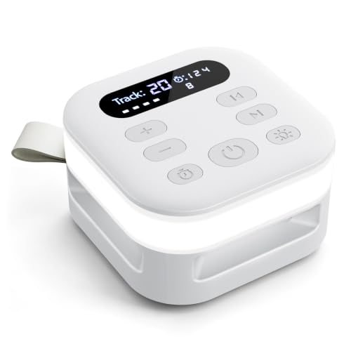 White Noise Machine for Baby & Adults with 43 Sounds, Night Light & Bluetooth