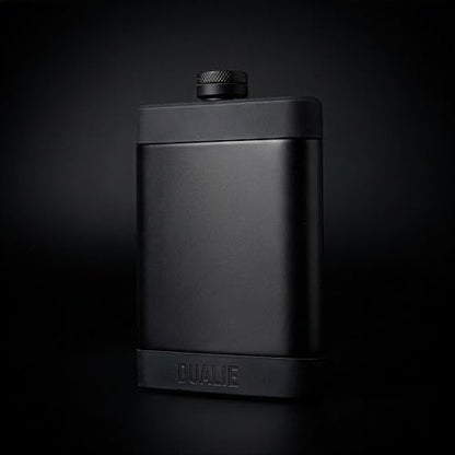 8 oz Stainless Steel Hip Flask with Silicone Grip - Travel Liquor Bottle for Men & Women