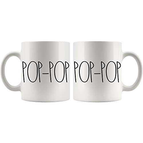 White 11oz Coffee Mug - POP-POP Birthday Gift for Family & Friends