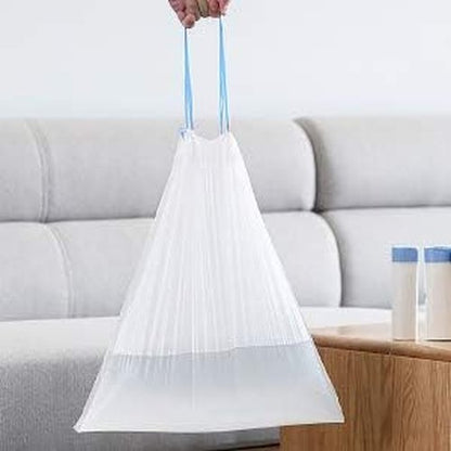 Charmount 4 Gallon Trash Bags - Drawstring Small Bags for Bathroom, Kitchen & Office | 60 Count
