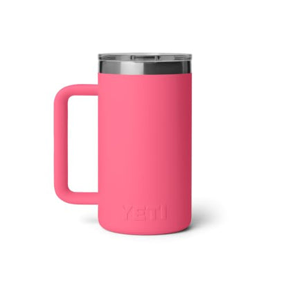 YETI 24 oz Ceramic Lined Stackable Mug - Tropical Pink, Insulated Travel Coffee Cup