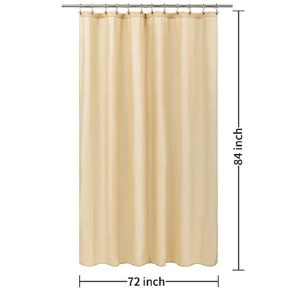 ALYVIA SPRING Extra Long Fabric Shower Curtain Liner Waterproof - 72" x 84", Soft & Lightweight XL Shower Curtain with 3 Magnets, Machine Washable - 72x84, Khaki
