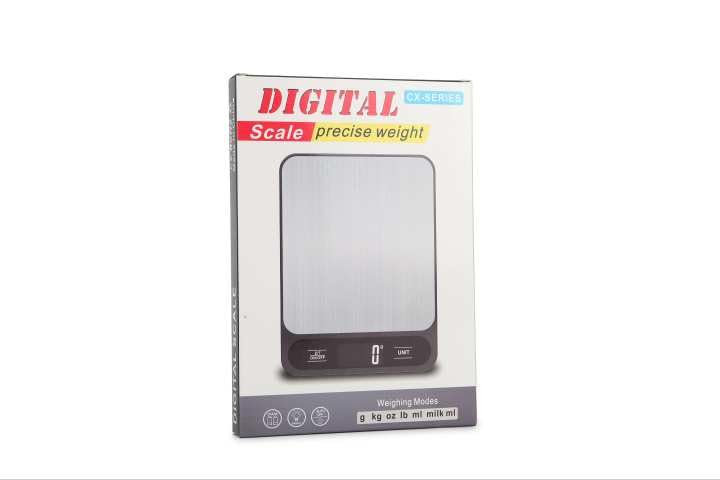 Skiennix Digital Kitchen Weight Scale - Accurate Measurement in Sleek Silver & Black Finish