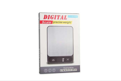 Skiennix Digital Kitchen Weight Scale - Accurate Measurement in Sleek Silver & Black Finish
