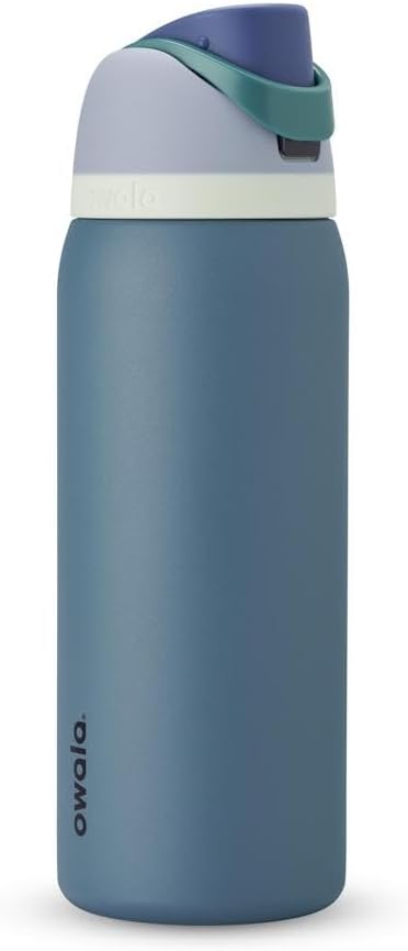 Owala FreeSip Insulated Stainless Steel Water Bottle - BPA-Free, 32 Oz, Denim | Perfect for Travel