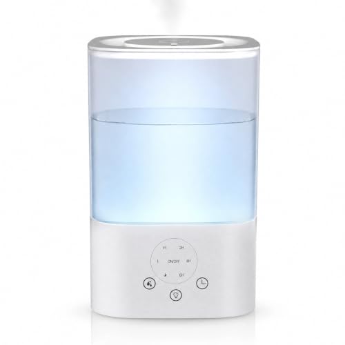 Electactic Touch Control Humidifier with 3.2L Capacity, 7 LED Colors & Aromatherapy