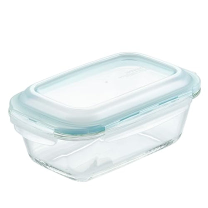 LocknLock Purely Better Glass Bread Baking/Loaf/Mealoaf Pan/Food Storage Container with Lid, 8.5 Inch x 5.5 Inch, Clear